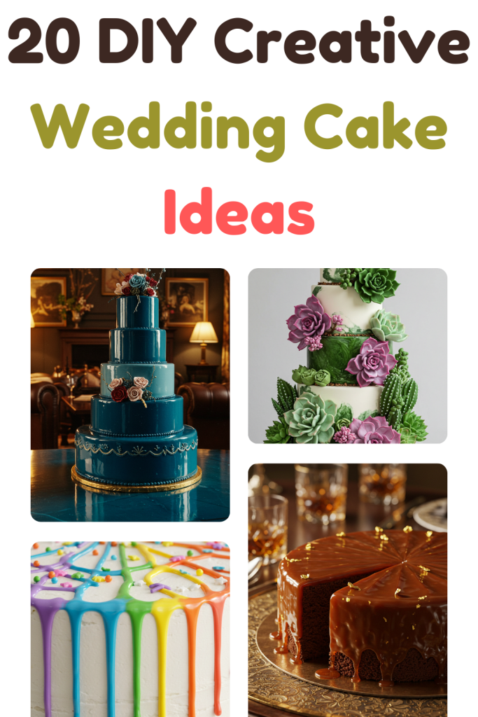 20 DIY Creative Wedding Cake Ideas