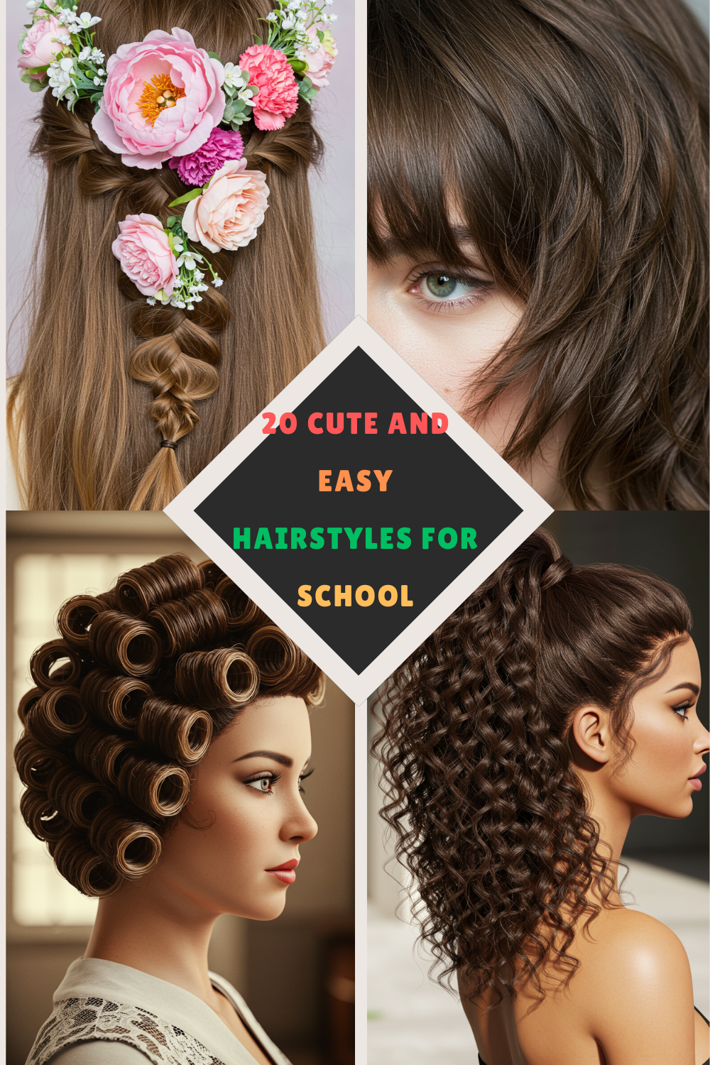 20 Cute and Easy Hairstyles for School