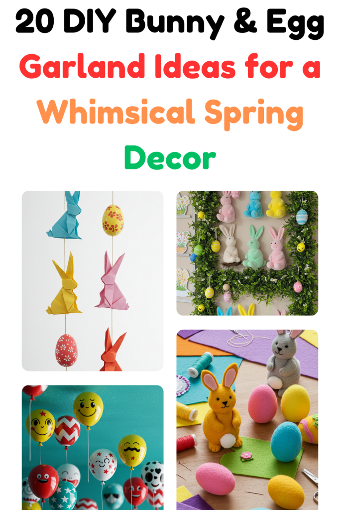 20 DIY Bunny & Egg Garland Ideas