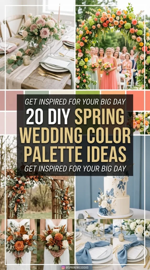 20 DIY Spring Wedding Color Palette Ideas