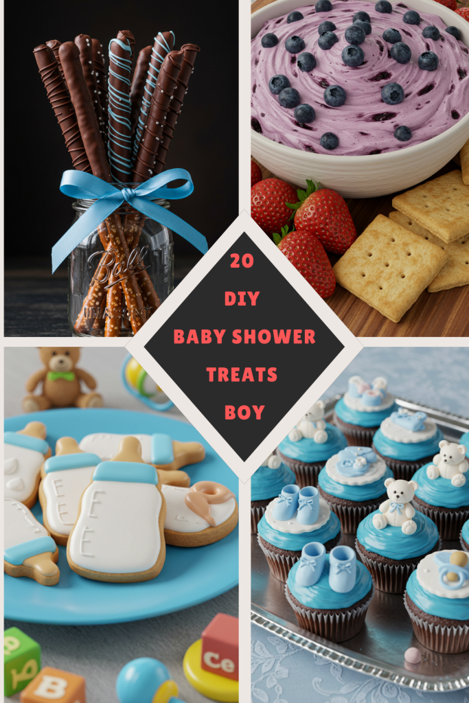 20 DIY Baby Shower Treats Boy Ideas