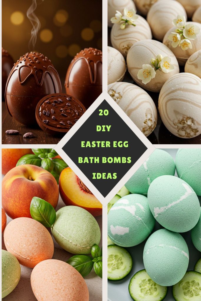 20 DIY Easter Egg Bath Bombs Ideas