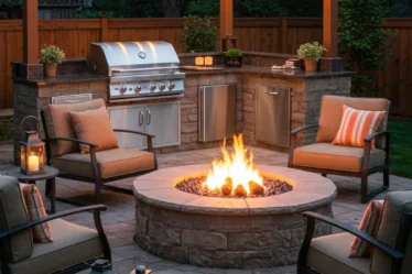 12 Backyard BBQ & Grill Area Patio Ideas