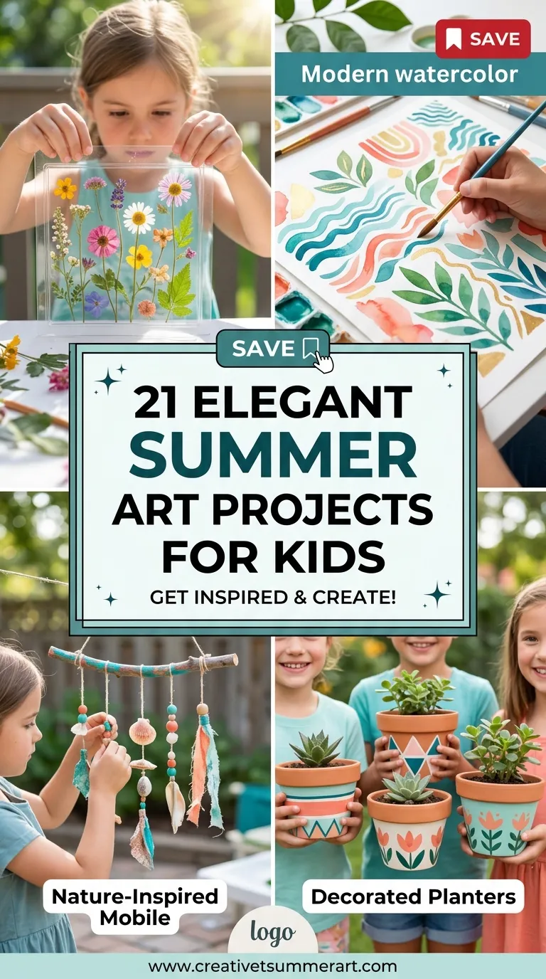 21 Elegant Summer Art Projects for Kids