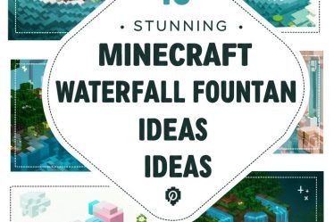 15 Stunning Minecraft Waterfall Fountain Ideas