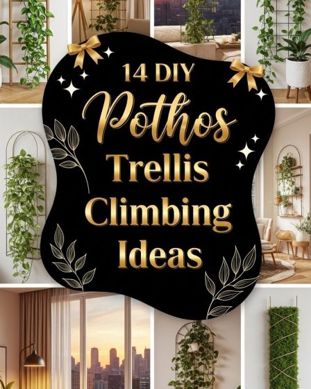 14 DIY Pothos Trellis Climbing Ideas