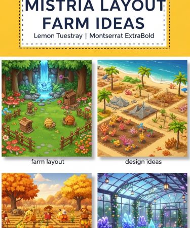 13 Fields Of Mistria Layout Farm Ideas