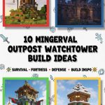 10 Minecraft Medieval Outpost Watchtower Build Ideas