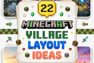22 Creative Minecraft Village Layout