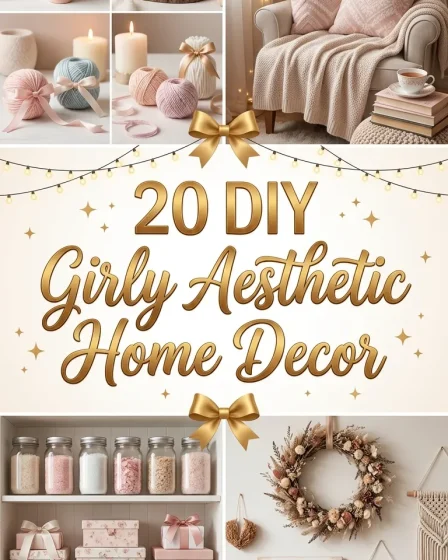 20 DIY Girly Aesthetic Home Decor