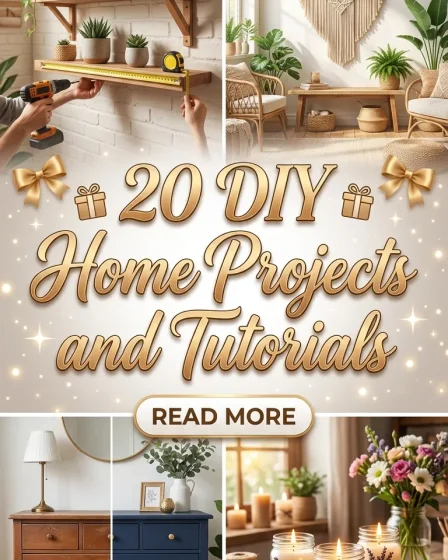 20 DIY Home Projects and Tutorials 20 DIY Home Projects and Tutorials