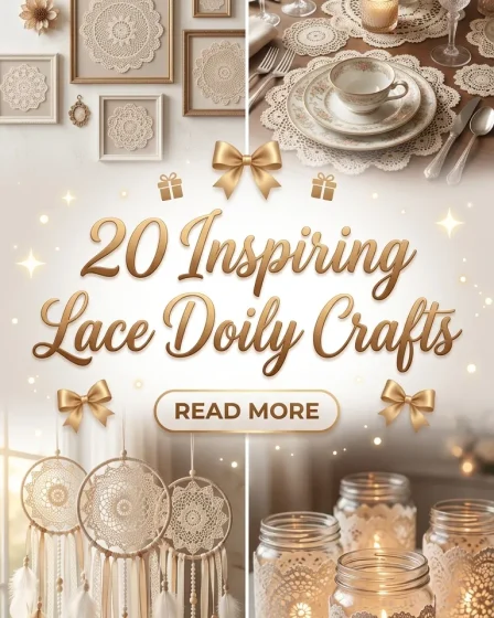 20 Inspiring Lace Doily Crafts 20 Inspiring Lace Doily Crafts