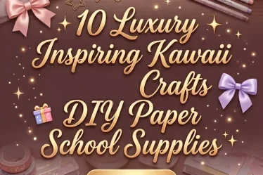 ✨ 10 Luxury Inspiring Kawaii Crafts DIY Paper School Supplies ✨