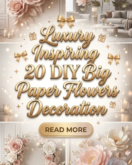 Luxury Inspiring 20 DIY Big Paper Flowers Decoration Luxury Inspiring 20 DIY Big Paper Flowers Decoration
