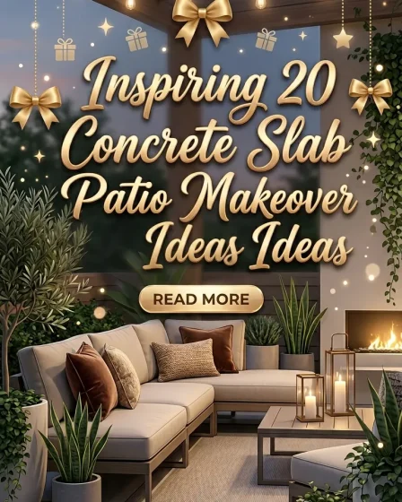 Inspiring 20 Concrete Slab Patio Makeover Ideas Inspiring 20 Concrete Slab Patio Makeover Ideas