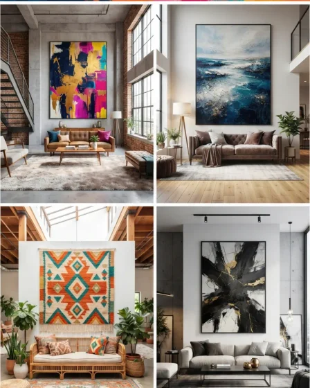 Blank Wall Styling Living Room