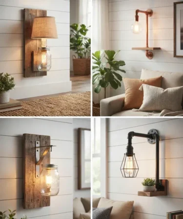20 DIY Budget Wall Sconces